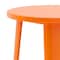 Flash Furniture Round Orange Metal Bar Table, 24RD, 24" L, 24" W, 41" H, Galvanized Steel, Rubber Top, Orange CH-51080-40-OR-GG - alternate 7